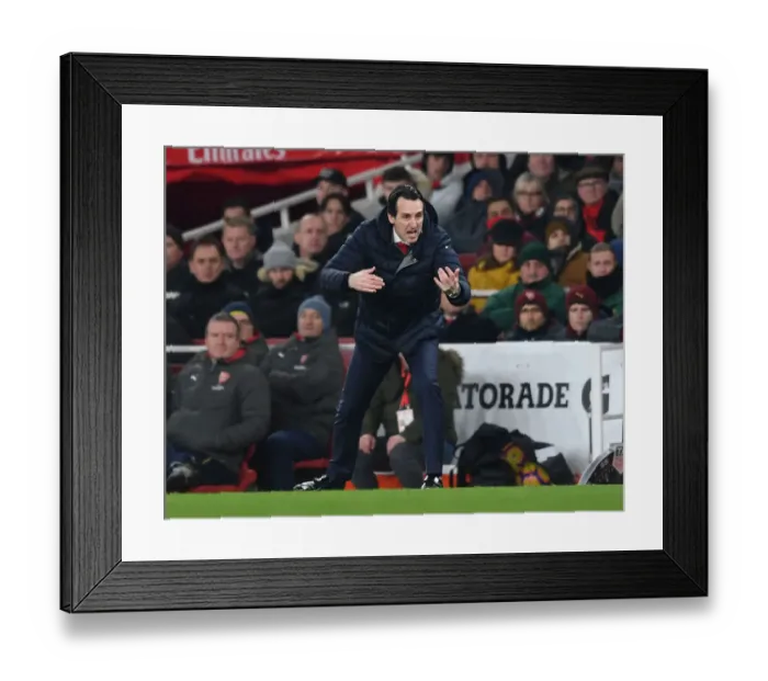 Framed Print : Unai Emery Leads Arsenal Against Chelsea in Premier League Showdown