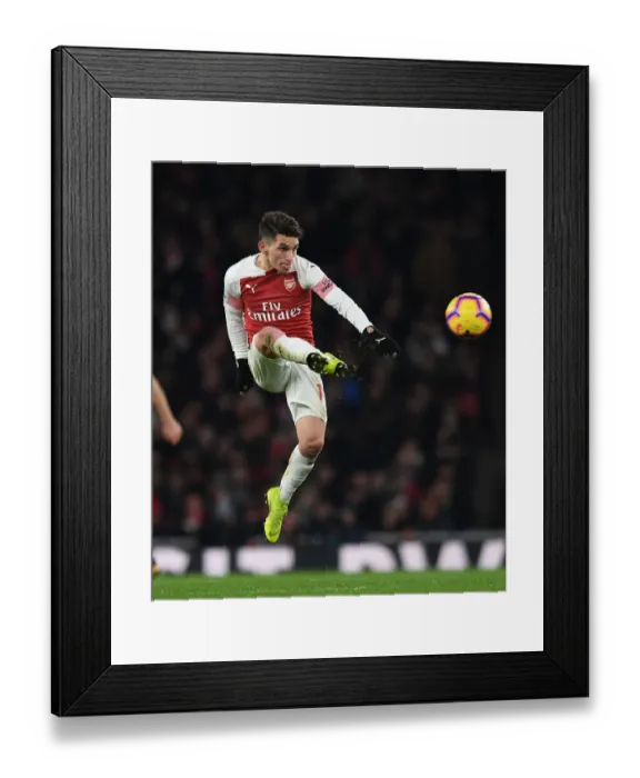 Framed Print : Torreira's Premier League Debut: Arsenal vs. Chelsea, 2018-19