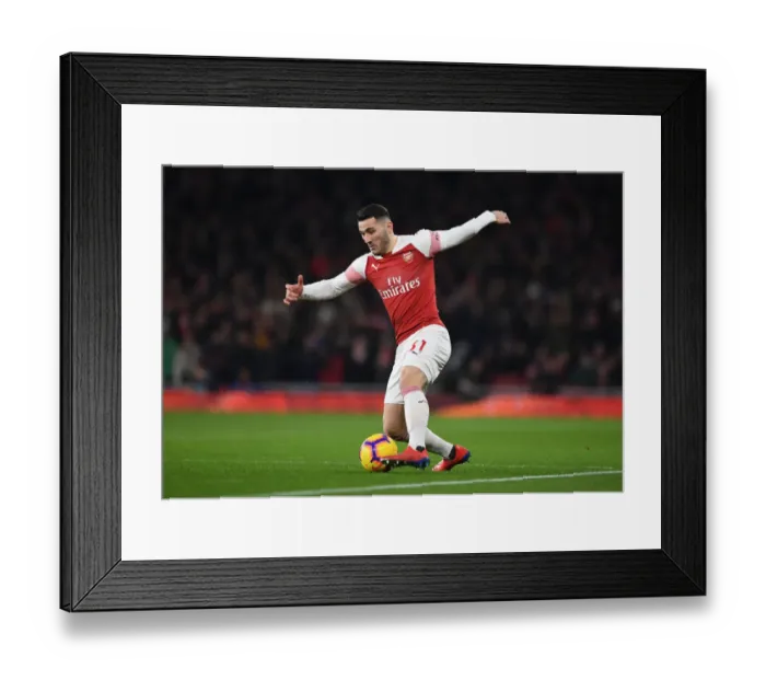 Framed Print : Arsenal vs Chelsea: Sead Kolasinac in Action at the Emirates Stadium, Premier League 2018-19 Framed Print : Arsenal vs Chelsea: Sead Kolasinac in Action at the Emirates Stadium, Premier League 2018-19