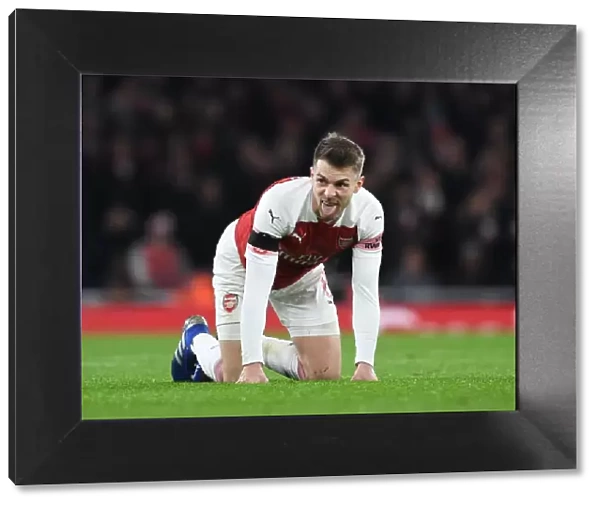 Aaron Ramsey's Intense Focus: Arsenal vs. Manchester United in FA Cup Clash (2019)