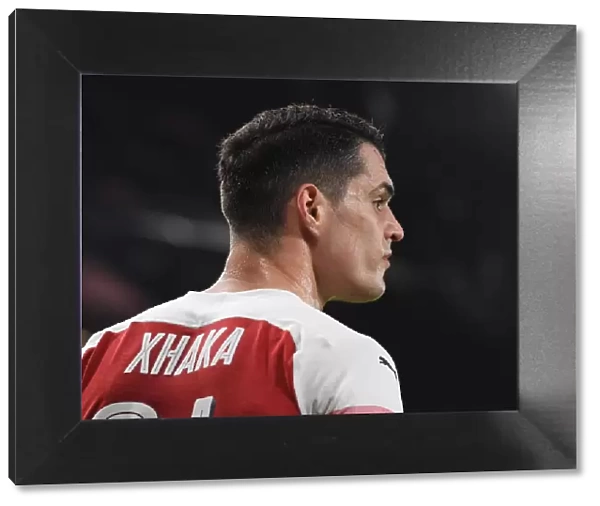 Arsenal's Granit Xhaka in Action Against Manchester United - FA Cup 2018-19