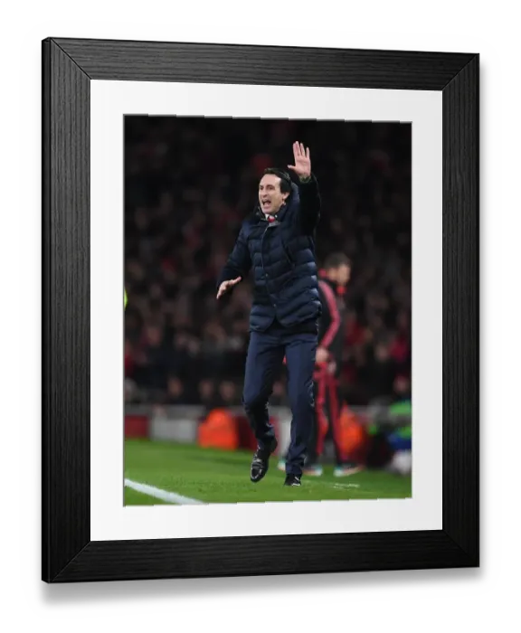 Framed Print : Unai Emery's Determination: Arsenal vs Manchester United FA Cup Clash Framed Print : Unai Emery's Determination: Arsenal vs Manchester United FA Cup Clash