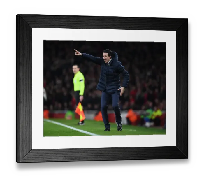 Framed Print : Unai Emery Faces Manchester United in FA Cup Clash: Arsenal vs. Manchester United Showdown