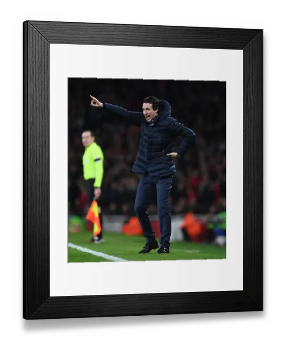 Framed Print : Unai Emery vs. Manchester United: Arsenal's FA Cup Showdown