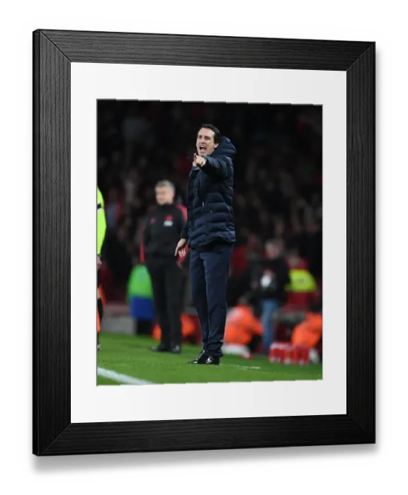 Framed Print : Unai Emery vs. Manchester United: Arsenal's FA Cup Showdown (2018-19)