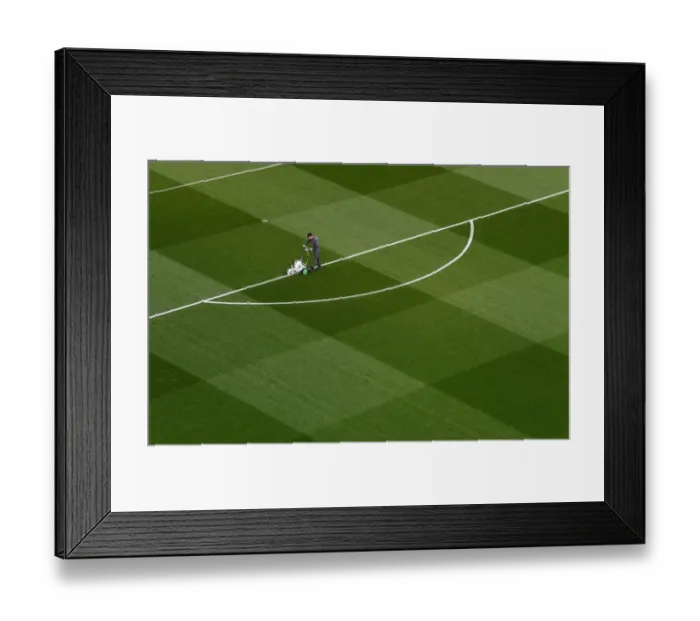 Framed Print : Arsenal's Groundsmen: Battle Preparation – Readying the Emirates Pitch for Arsenal vs Manchester United (FA Cup Fourth Round) Framed Print : Arsenal's Groundsmen: Battle Preparation – Readying the Emirates Pitch for Arsenal vs Manchester United (FA Cup Fourth Round)