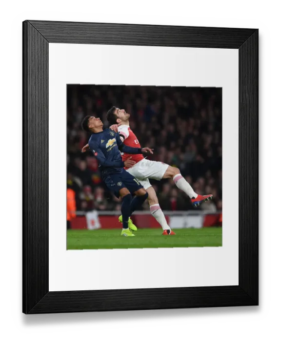 Framed Print : Arsenal vs Manchester United: Sokratis Suffers Ankle Injury in FA Cup Clash Framed Print : Arsenal vs Manchester United: Sokratis Suffers Ankle Injury in FA Cup Clash