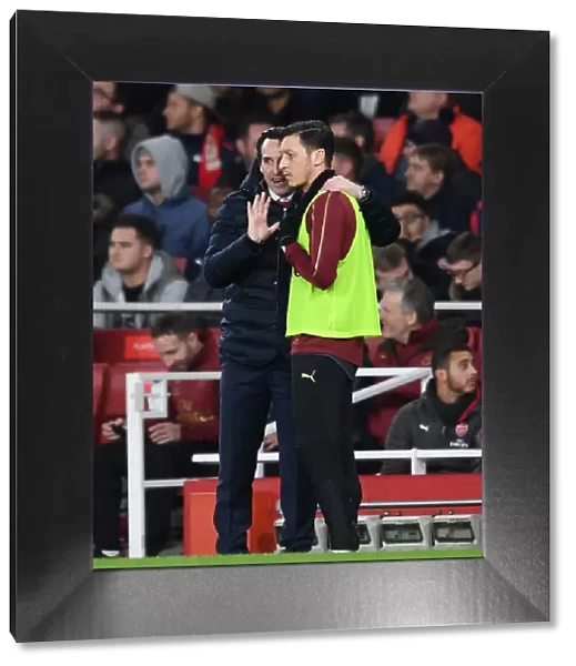 Arsenal vs Manchester United: Emery Coaches Ozil in FA Cup Clash