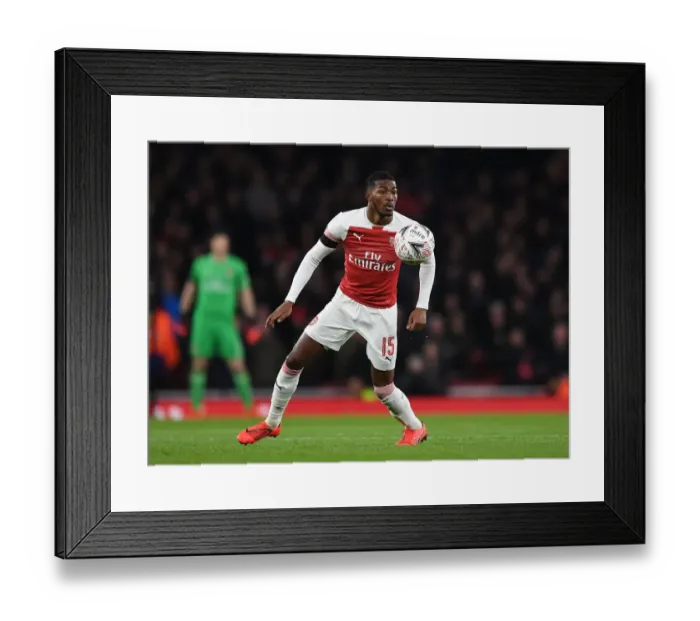 Framed Print : Ainsley Maitland-Niles: Arsenal's Focused Midfielder Prepares for FA Cup Battle Against Manchester United Framed Print : Ainsley Maitland-Niles: Arsenal's Focused Midfielder Prepares for FA Cup Battle Against Manchester United
