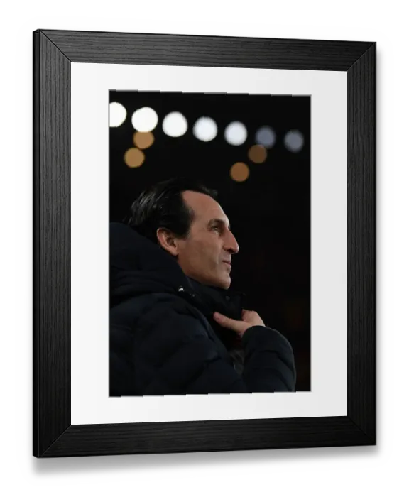 Framed Print : Unai Emery Leads Arsenal Against Manchester United in FA Cup Clash