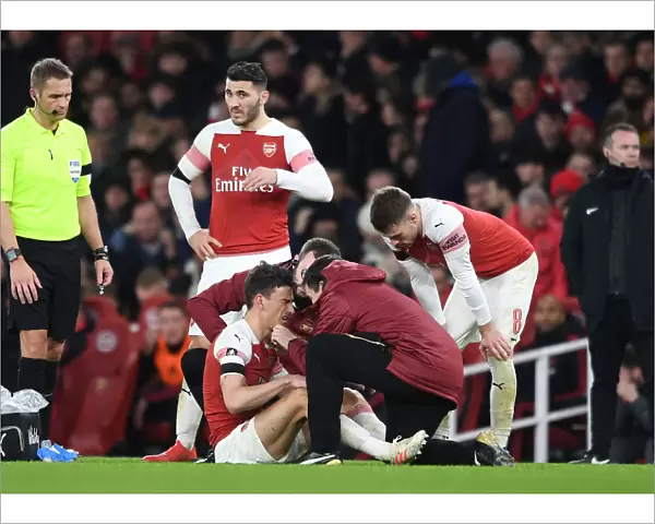 Arsenal v Manchester United: Koscielny Injured in FA Cup Clash