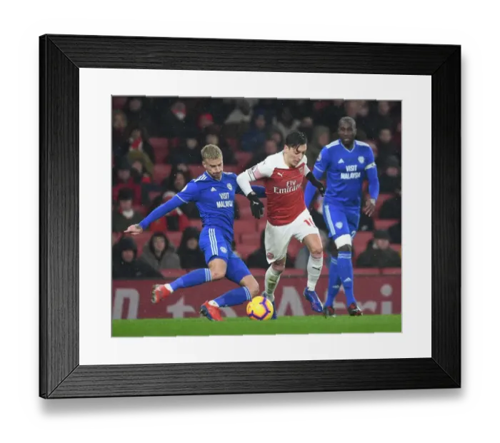 Framed Print : Arsenal vs. Cardiff: Premier League Showdown at Emirates Stadium Framed Print : Arsenal vs. Cardiff: Premier League Showdown at Emirates Stadium