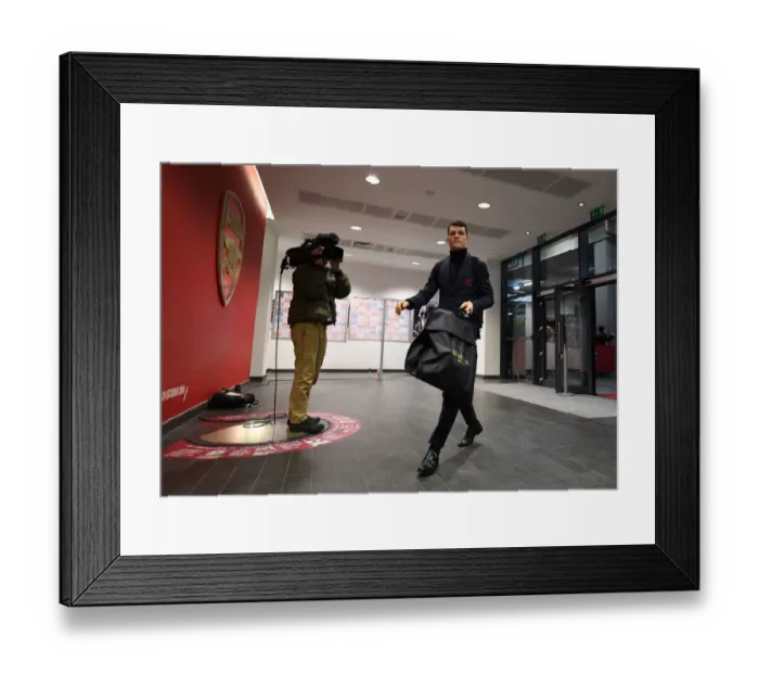 Framed Print : Arsenal's Granit Xhaka Arrives at Emirates Stadium Before Arsenal v Cardiff City (2018-19) Framed Print : Arsenal's Granit Xhaka Arrives at Emirates Stadium Before Arsenal v Cardiff City (2018-19)