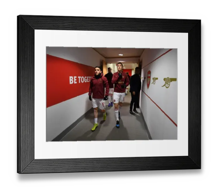 Framed Print : Arsenal Players Lucas Torreira and Stephan Lichtsteiner Warming Up Ahead of Arsenal v Cardiff City, Premier League 2018-19 Framed Print : Arsenal Players Lucas Torreira and Stephan Lichtsteiner Warming Up Ahead of Arsenal v Cardiff City, Premier League 2018-19