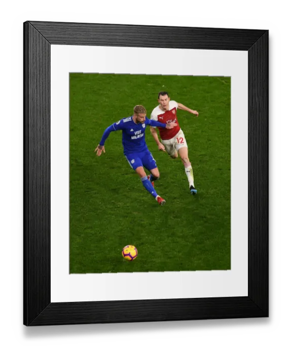 Framed Print : Arsenal vs. Cardiff: Stephan Lichtsteiner Clashes with Joe Bennett in Premier League Showdown Framed Print : Arsenal vs. Cardiff: Stephan Lichtsteiner Clashes with Joe Bennett in Premier League Showdown