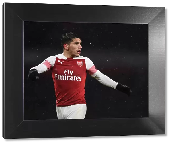Arsenal's Lucas Torreira in Action Against Cardiff City (Premier League 2018-19)
