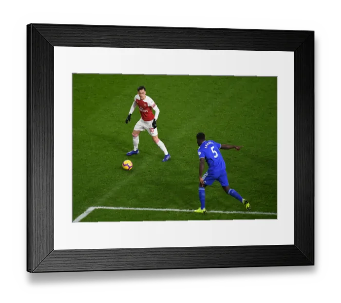 Framed Print : Mesut Ozil Shines: Arsenal Crushes Cardiff City (January 2019)