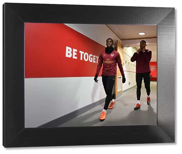 Arsenal FC: Eddie Nketiah and Konstantinos Mavropanos Prepare for Arsenal v Cardiff City (2018-19)