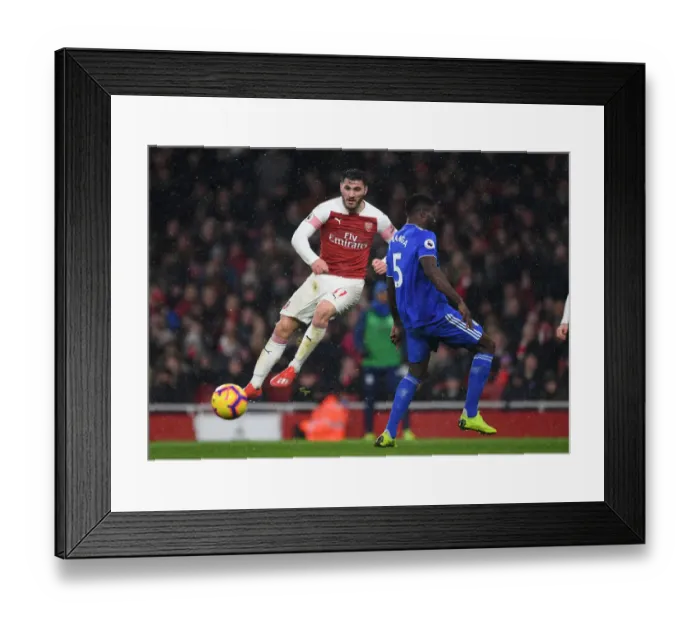 Framed Print : Intense Rivalry: Kolasinac vs. Ecuele Manga - Arsenal's High-Stakes Showdown Against Cardiff Framed Print : Intense Rivalry: Kolasinac vs. Ecuele Manga - Arsenal's High-Stakes Showdown Against Cardiff