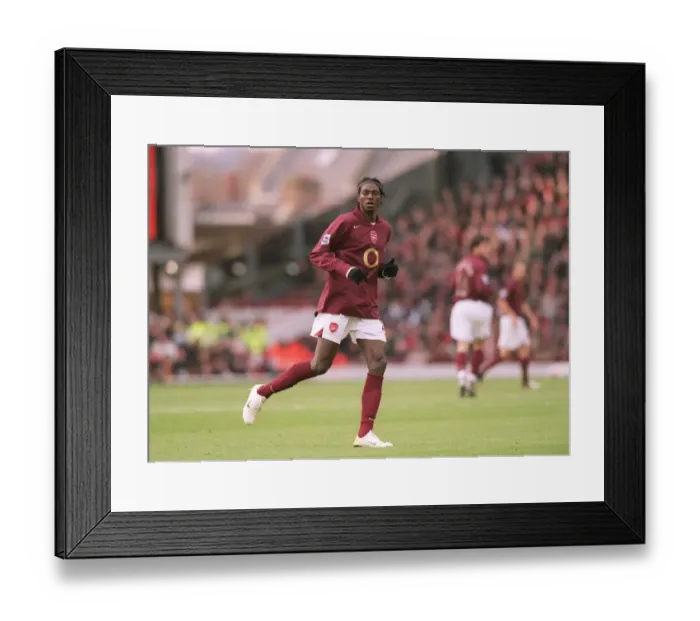 Framed Print : Arsenal vs. Bolton Wanderers: Adebayor in Action, FA Premiership, Highbury, 2006