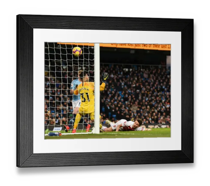 Framed Print : Koscielny Strikes: Manchester City vs. Arsenal, Premier League 2018-19 Framed Print : Koscielny Strikes: Manchester City vs. Arsenal, Premier League 2018-19