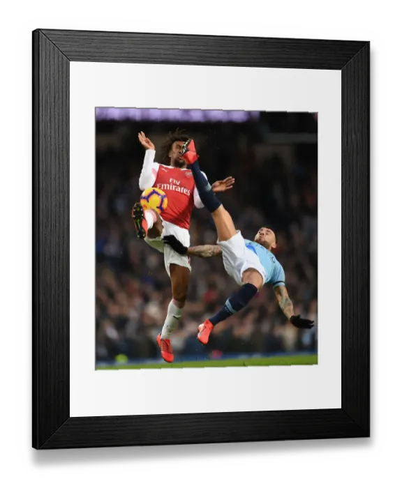 Framed Print : Clash of Titans: Iwobi vs. Otamendi - A Premier League Showdown