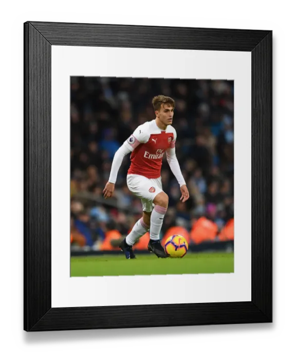 Framed Print : Denis Suarez in Action: Arsenal vs. Manchester City, Premier League 2018-19 Framed Print : Denis Suarez in Action: Arsenal vs. Manchester City, Premier League 2018-19