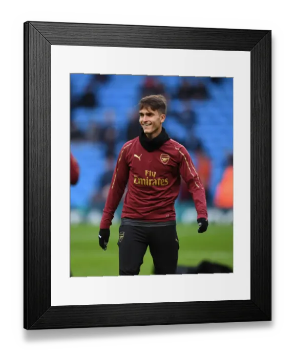 Framed Print : Denis Suarez: Arsenal's Determined Preparation Ahead of Manchester City Showdown (Premier League 2018-19)