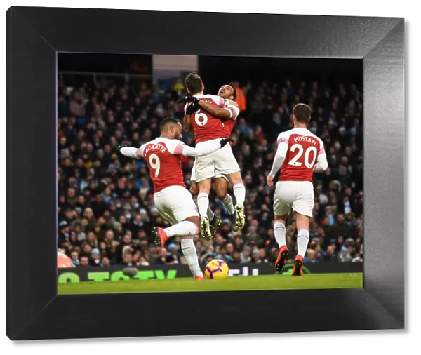 Arsenal: Koscielny and Aubameyang's Goal Celebration vs Manchester City (Premier League 2018-19)