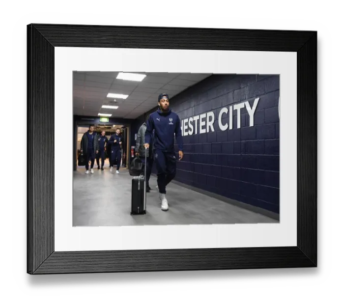Framed Print : Arsenal's Aubameyang Arrives at Etihad Stadium Ahead of Manchester City Clash (Premier League 2018-19) Framed Print : Arsenal's Aubameyang Arrives at Etihad Stadium Ahead of Manchester City Clash (Premier League 2018-19)