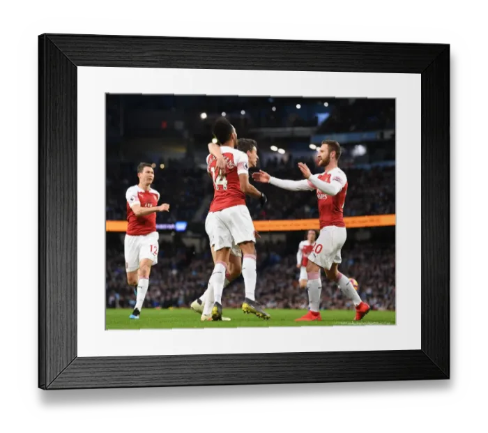 Framed Print : Premier League Clash: Manchester City vs Arsenal (2018-19) - Titans Collide Framed Print : Premier League Clash: Manchester City vs Arsenal (2018-19) - Titans Collide