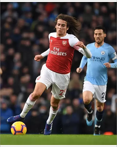 Guendouzi in Action: Arsenal vs. Manchester City - Premier League Showdown (2018-19)