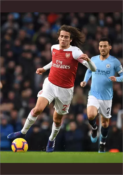 Guendouzi in Action: Arsenal vs. Manchester City - Premier League Showdown (2018-19)