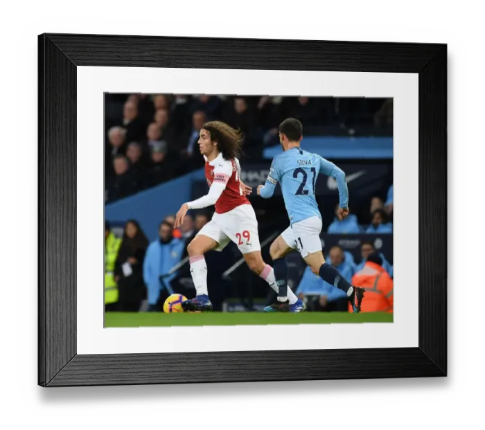 Framed Print : Premier League Showdown: Manchester City vs Arsenal - Clash of Titans (2018-19) Framed Print : Premier League Showdown: Manchester City vs Arsenal - Clash of Titans (2018-19)