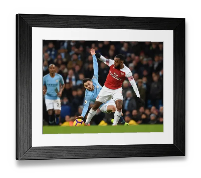 Framed Print : Alex Lacazette Breaks Past Bernardo Silva: Manchester City vs. Arsenal, Premier League 2018-19 Framed Print : Alex Lacazette Breaks Past Bernardo Silva: Manchester City vs. Arsenal, Premier League 2018-19