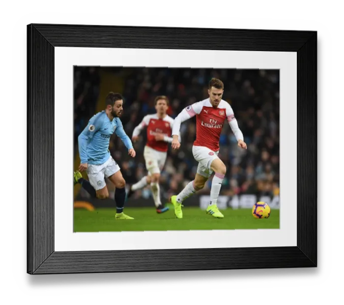 Framed Print : Ramsey Breaks Past Silva: Manchester City vs. Arsenal, Premier League 2018-19 Framed Print : Ramsey Breaks Past Silva: Manchester City vs. Arsenal, Premier League 2018-19