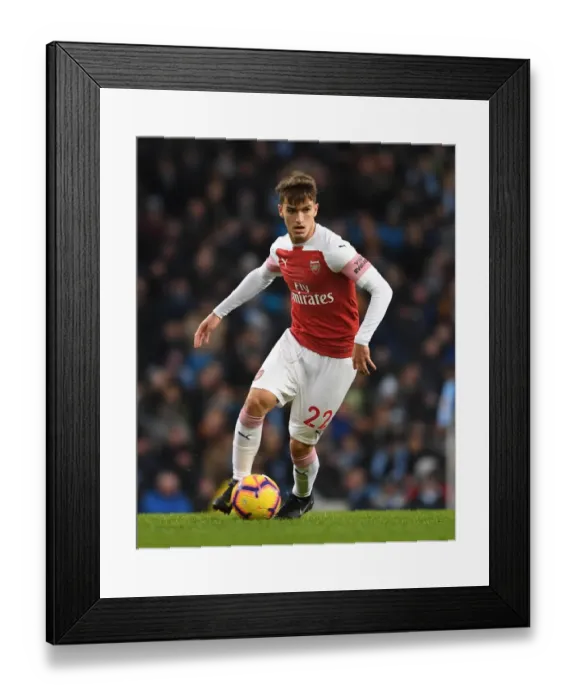 Framed Print : Denis Suarez in Action: Arsenal vs. Manchester City - Premier League 2018-19 Framed Print : Denis Suarez in Action: Arsenal vs. Manchester City - Premier League 2018-19