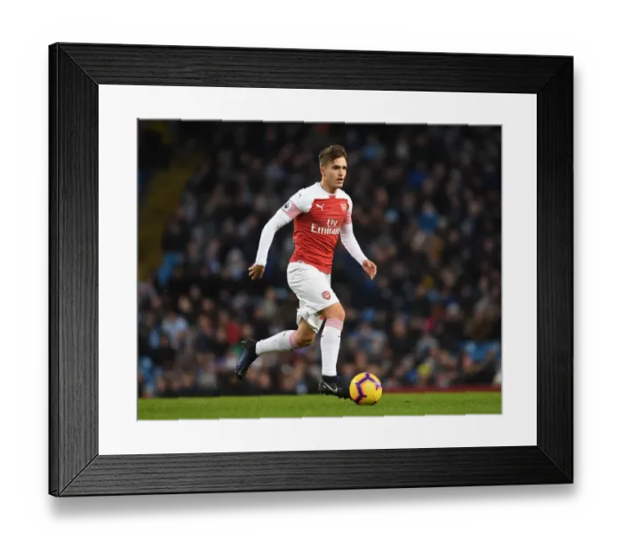 Framed Print : Denis Suarez in Action: Arsenal vs. Manchester City - 2018-19 Premier League Framed Print : Denis Suarez in Action: Arsenal vs. Manchester City - 2018-19 Premier League