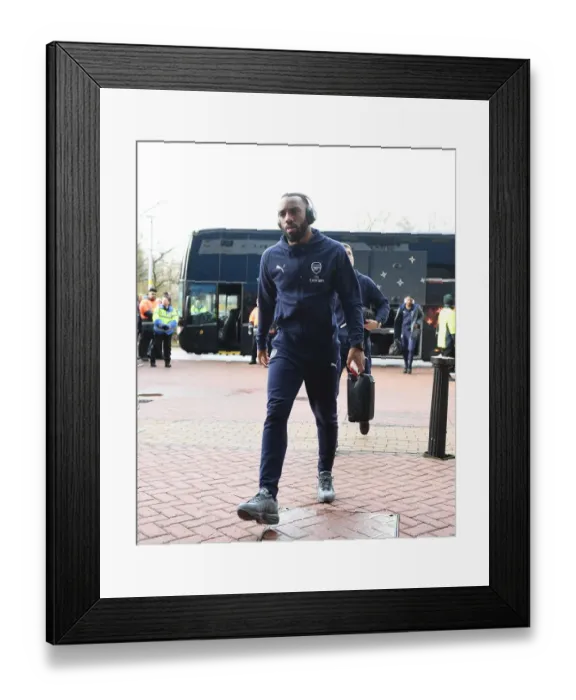 Framed Print : Arsenal's Alex Lacazette Arrives at Huddersfield Town's John Smiths Stadium Ahead of Premier League Clash Framed Print : Arsenal's Alex Lacazette Arrives at Huddersfield Town's John Smiths Stadium Ahead of Premier League Clash