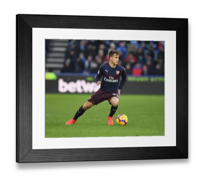 Framed Print : Denis Suarez in Action: Arsenal's Premier League Battle at Huddersfield Framed Print : Denis Suarez in Action: Arsenal's Premier League Battle at Huddersfield