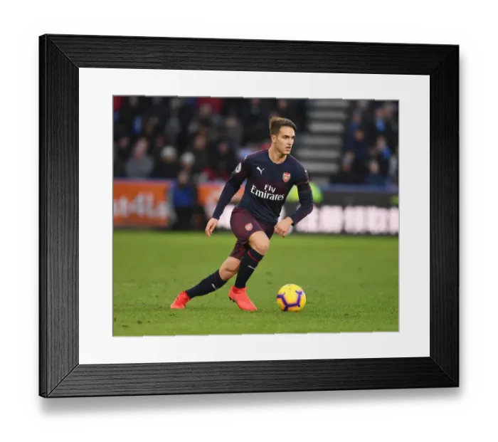 Framed Print : Denis Suarez in Action: Arsenal vs Huddersfield, Premier League