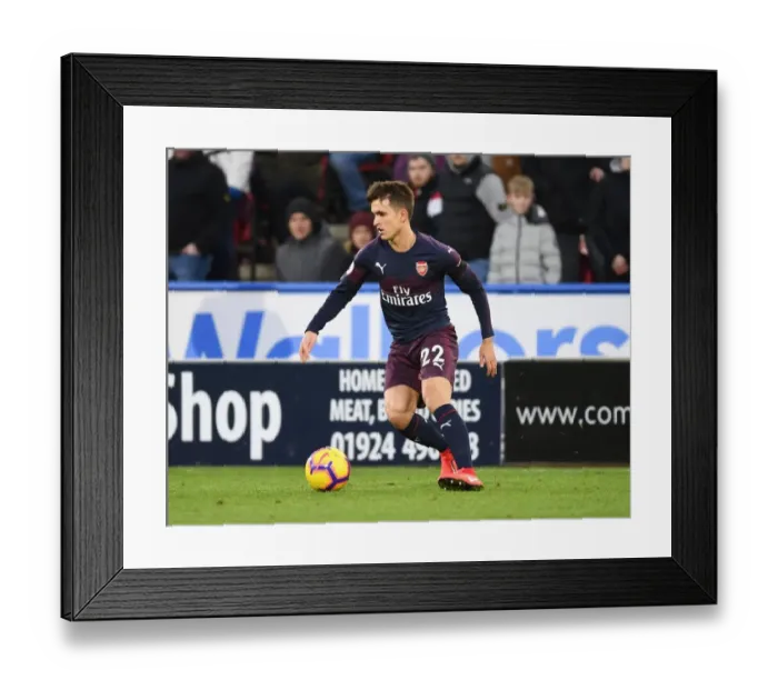 Framed Print : Denis Suarez in Action: Arsenal's Premier League Battle at Huddersfield Framed Print : Denis Suarez in Action: Arsenal's Premier League Battle at Huddersfield