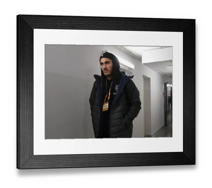Framed Print : Arsenal's Sead Kolasinac Before BATE Borisov UEFA Europa League Clash, February 2019 Framed Print : Arsenal's Sead Kolasinac Before BATE Borisov UEFA Europa League Clash, February 2019