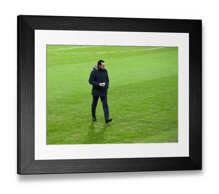 Framed Print : Unai Emery Leads Arsenal at BATE Borisov: UEFA Europa League Round of 32, First Leg
