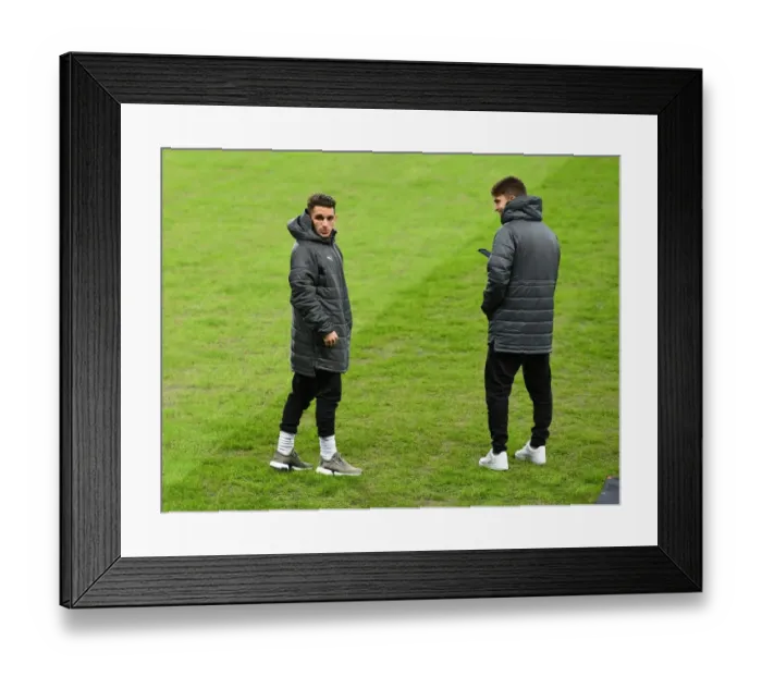 Framed Print : Arsenal Players Lucas Torreira and Denis Suarez Before BATE Borisov Clash in Europa League Framed Print : Arsenal Players Lucas Torreira and Denis Suarez Before BATE Borisov Clash in Europa League