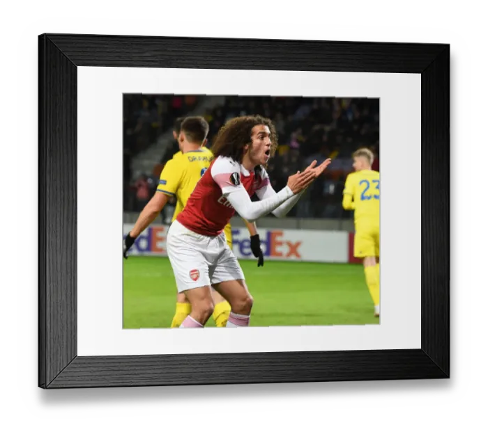 Framed Print : Matteo Guendouzi in Action: Arsenal's Europa League Clash vs. BATE Borisov Framed Print : Matteo Guendouzi in Action: Arsenal's Europa League Clash vs. BATE Borisov