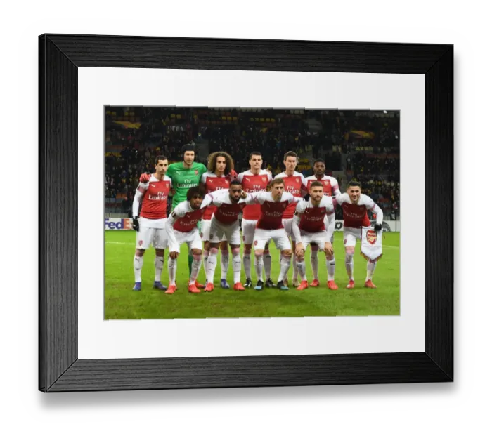 Framed Print : Arsenal vs BATE Borisov - UEFA Europa League Round of 32: First Leg
