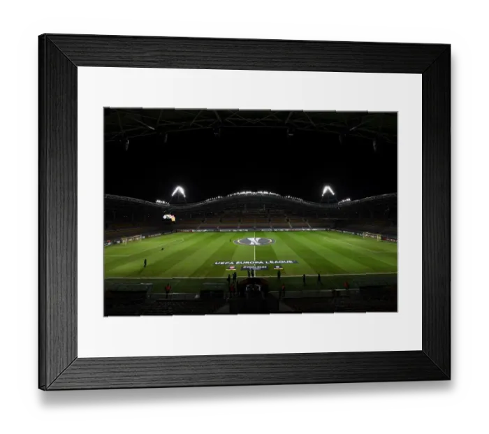 Framed Print : Borisov Arena: Arsenal Faces BATE Borisov in Europa League Round of 32 (First Leg)
