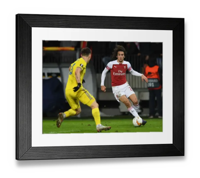 Framed Print : Matteo Guendouzi in Action: Arsenal vs BATE Borisov, UEFA Europa League Round of 32 (First Leg) Framed Print : Matteo Guendouzi in Action: Arsenal vs BATE Borisov, UEFA Europa League Round of 32 (First Leg)