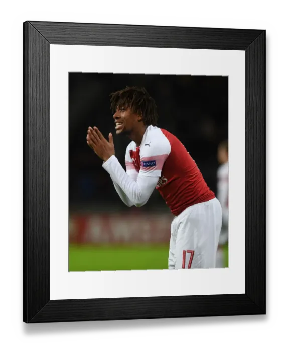 Framed Print : Alex Iwobi in Action: Arsenal vs BATE Borisov, UEFA Europa League 2019 Framed Print : Alex Iwobi in Action: Arsenal vs BATE Borisov, UEFA Europa League 2019
